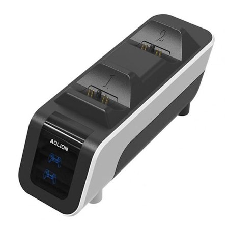 Til PS5-spilcontrolleropladerbase Dobbelt gamepad-hurtigopladningsdock