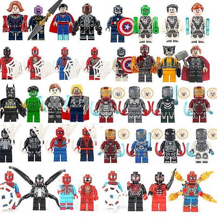40 stk Avengers Minifigurer Byggeklosser Lekefigurer Sett for Barn Fans Bursdagsgaver