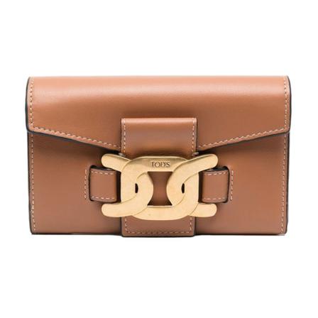 Tod's Wallets & Cardholders Brun, Dame Punge og Kortholder, Størrelse: ONE Size