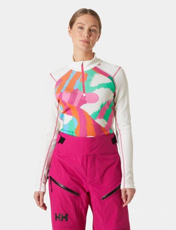 Helly Hansen W Lifa Merino Midw Gra 1/2 Zip - White - L