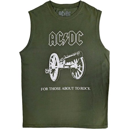 AC/DC Unisex Adult About To Rock Bomull Tank Top S Grön