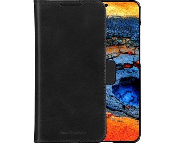 dbramante1928 Galaxy S25+ - Lynge - Black - Plånboksfodral i återvunnet läder till Galaxy S25+