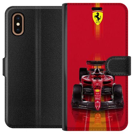 Yhteensopiva Lompakkokotelo Apple Apple iPhone XS Max Ferrari Formula 1 -auto ikonisessa punaisessa muotoilussa urheilullisella tarkkuudella
