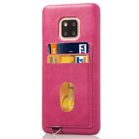 Vintage-Mark Skal med Kortfack från Leman - Huawei Mate 20 Pro