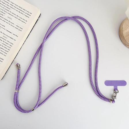 Universaalinen säädettävä puhelinlanyard-hihna matkapuhelimen ripustusköysi kaulahihna Anti-Lost-lanyardit matkapuhelimen lisävarusteet 150 cm Purple