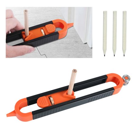 Konturmåler med lås, profilverktøy, uregelmessig konturduplikator, målerlinjal, gave til snekker