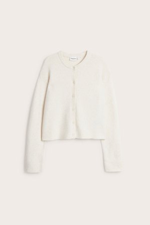 Kappahl | Finstrikket cardigan | Lys beige