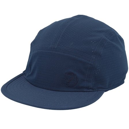 Fjällräven - Blauw 5panel Cap - Abisko Trekking Cap Dark Navy 5-Panel @ Hatstore
