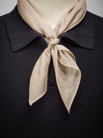 John Henric Men's Beige Bandana Motif Size Onesize
