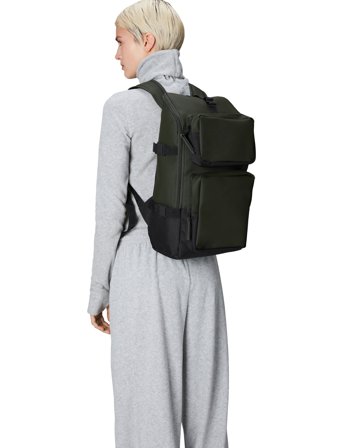 Rains Trail Cargo Backpack W3 - Green - ONE SIZE