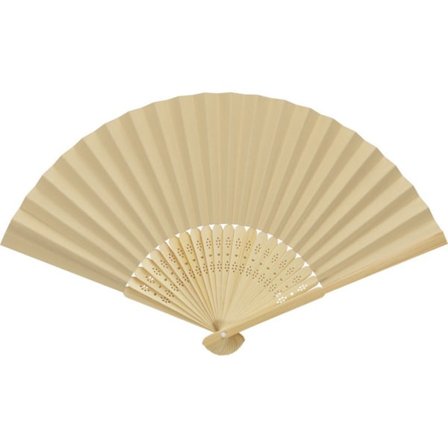 Carmen Bambu Handhållen Fläkt One Size Naturlig