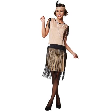 Tectake Maskeraddräkt Swingklänning Beige Xxl
