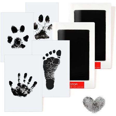 Blækfri Baby Håndaftrykssæt, Snavsfri Hånd- og Fodaftrykssouvenir med Sikker Ren Berøringspude, til at Skabe Varige Minder med Nyfødte