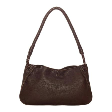 Bottega Veneta Vintage, Pre-owned Leather Shoulder Bag Bruin, Dames, Maat:ONE Size,gevlochten