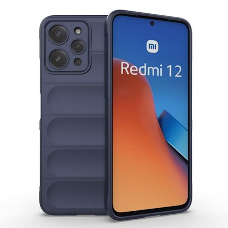 Mjukt greppformat Xiaomi Redmi 12 skal - Blå