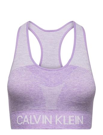Wo - Seamless Medium Support Bra Purple Calvin Klein Performance