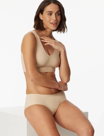 Schiesser Bustier Mit Pads - Invisible Soft - Beige - 44
