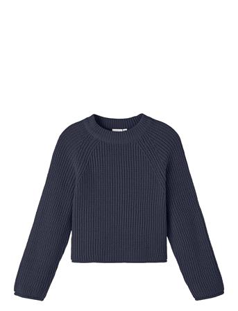 Nkfvenja Ls Loose Short Knit Navy Name It