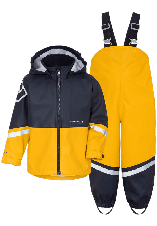 Didriksons Waterman Set Galon Ytterplagg Unisex Gul 100