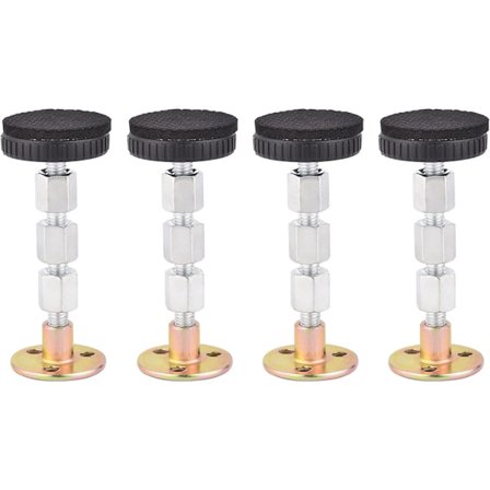 Sänggavelstopp Set om 4 Metallsängram Anti Shake Tool Sänggavel Väggfästen Justerbar gängad Sängram Anti Shake Tool för säng
