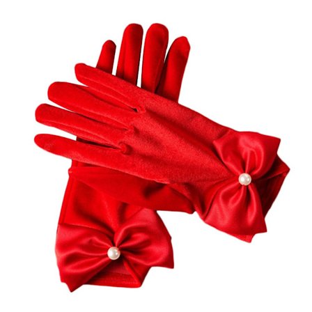 Brudhandskar Korta handskar RÖDA