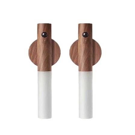 Smart Motion Sensor Natlampe Trådløs Magnetisk USB Genopladelig LED Væglamper til Korridor Soveværelse Badeværelse Køkken, A