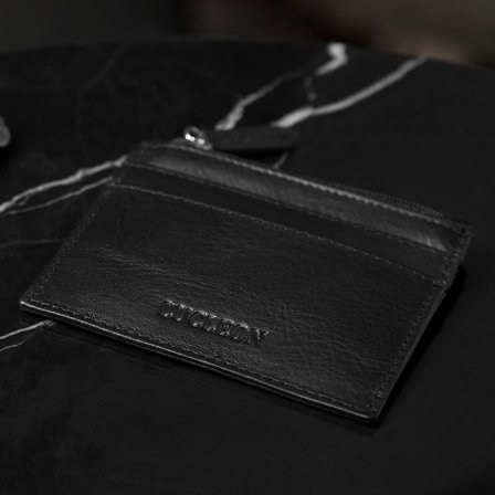 Black Multi Zip Card Holder with RFID Blocker for Men - Card Holders