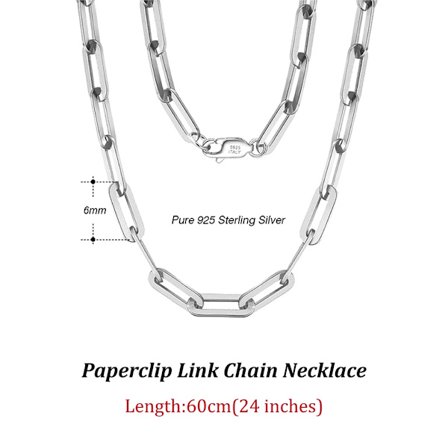 Gems Äkta 925 Sterling Silver Binder Halskedja 6/9.3/12mm Basic Länkkedja Halsband för Män Kvinnor Smycken SC39