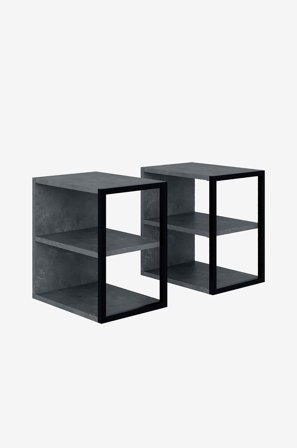 Homitis - Sidebord sett Enzo - Grå - Småbord - Fra Homeroom