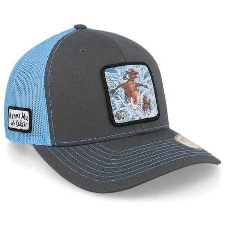 Mamma Mu & Kråkan - Gris trucker Gorra - Badar Charcoal/Blue Trucker @ Hatstore