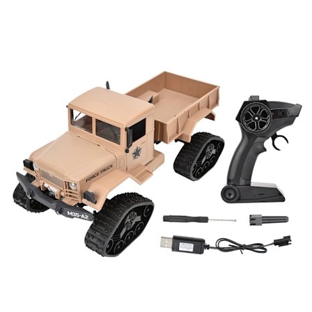 2,4G 1/16 RC Militær lastbil Fjernstyret Crawler Bilmodel Legetøjsbil (normal type)