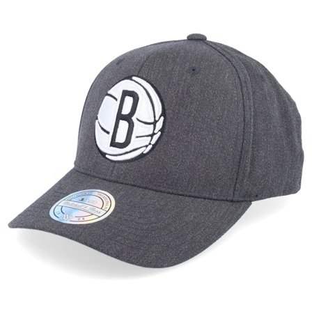 Mitchell & Ness - Gris adjustable Gorra - Brooklyn Nets Heather Pop Charcoal 110 Adjustable @ Hatstore