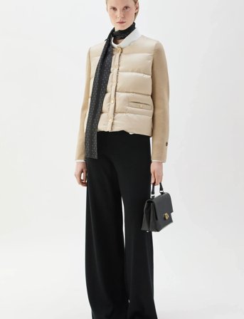 BUSNEL Iva Solid Down Jacket - Beige - 38