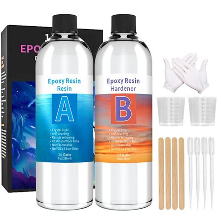 1:1 AB Resin Epoxy Lim Høy Adhesjon Herdemiddel Krystall Lim for Resin Smykker