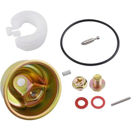 Forgassersett for Honda-motorer med skål, nål, flottør, pakning og pinne, kompatibelt med generatorer og gressklippere