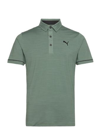 Cloudspun Haystack Polo Polos Short-sleeved Grønn PUMA Golf*Betinget Tilbud