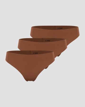 ICANIWILL - Soft Thong 3-pack Cinnamon - Naiset - Treenivaatteet ICIW:ltä