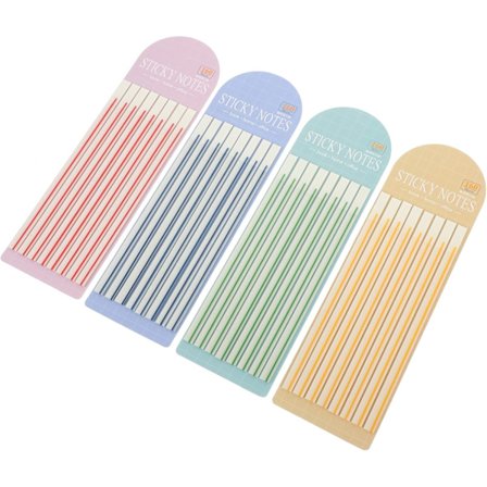 4 st självhäftande markörer för anteckningar, professionella självhäftande markeringspennor, läshöjdpunktsremsor, etiketter, anteckningsböcker, flikar