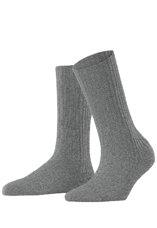 Falke Cosy Wool Boot Socks Sockor Dam Grå 35-38