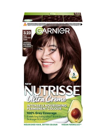 Garnier Garnier Nutrisse Ultra Crème 3.23 Deep Golden Dark Brown - Nude - 1 stk