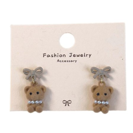 Söpöt sarjakuva korvakorut Kahvi Karhu Korvakorut Naisille Suloiset ja Tyylikkäät Mallit Rentoihin ja Virallisiin Tilaisuuksiin