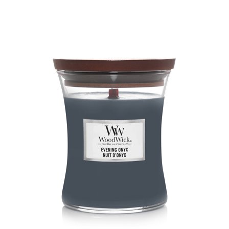 Woodwick Hourglass Candles Evening Onyx 275g - Candela Profumata