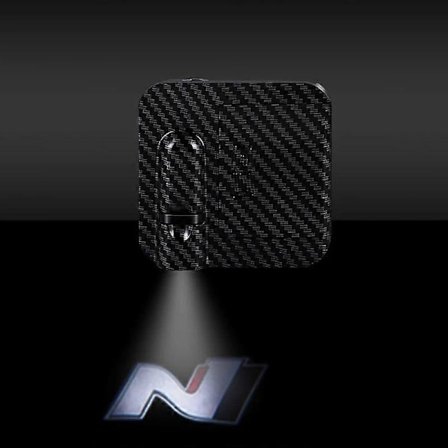 Hyundai N Performance I10 I20 I30 I40 IX25 IX35 Veloster KONA Logo Auto HD Oven Tervetuloa Valo Led Projektorilamppu 1/2KPL