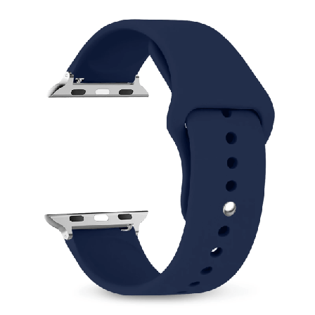 rem För Apple Watch -band 40mm 44mm 49mm 45mm 41mm 38mm 42mm Silikonbältesarmband iWatch series se 9 8 7 6 5 3 ultra 2 band Midnight blue 42 44 45 49 
