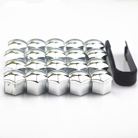 Hjulmutterkåpa / Hjulbultkåpa 20-pack med monteringsverktyg