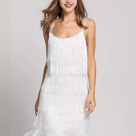 Great Gatsby Flapper Kjole 1920-talls Party Vintage Duske Dame Frynsekjoler