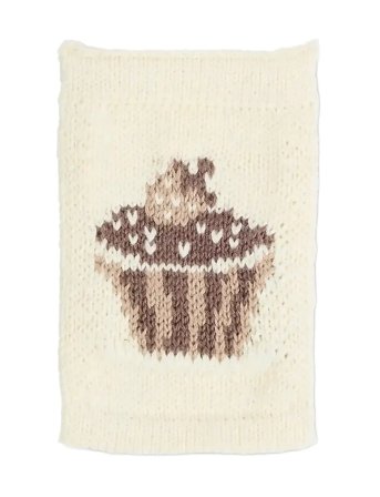 Smallstuff Knitted Flag, Birthsday Cake, Nature - Cream - ONE SIZE