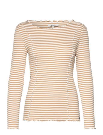 Ladies T-Shirt Ls T-shirts & Tops Long-sleeved Brun Garcia*Betinget Tilbud