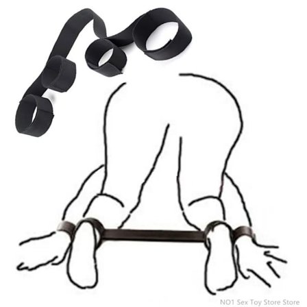 Erotiska bondage sänglekar BDSM sex bondage set vuxen sexprodukter kvinnor handbojor fotbojor restriktioner sexleksaker för par 4 #1