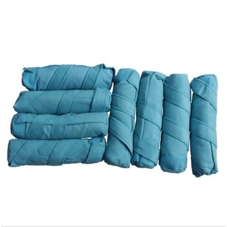 Varmefrie nattlige hårkrøllere for langt, tykt eller krøllete hår, store (6” ruller), 8 stk.